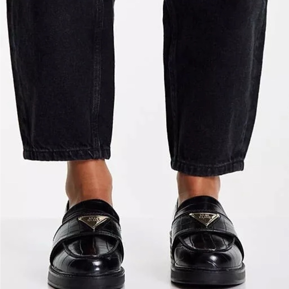 River Island Black Loafers
